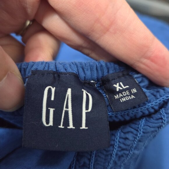 Gap Eyelet Scoop Neck Dress in Dazzling Blue - Picture 11 of 14